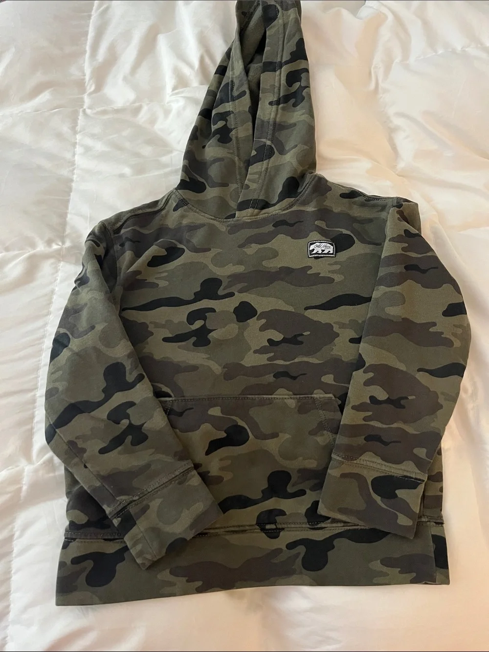 Old Navy Boys' Camo Hooded Pullover - Green & Black